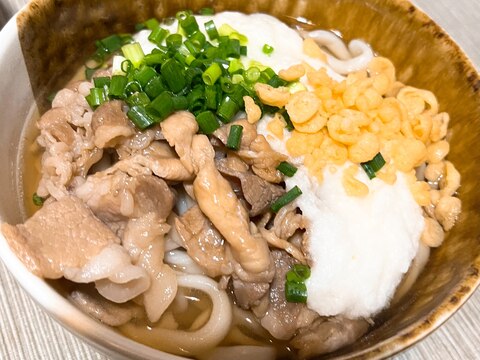 肉とろろうどん